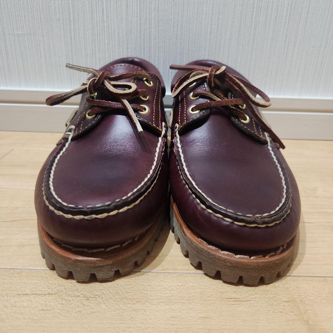 極美品　Timberland　モカシン25.5cm デッキシューズ3eye