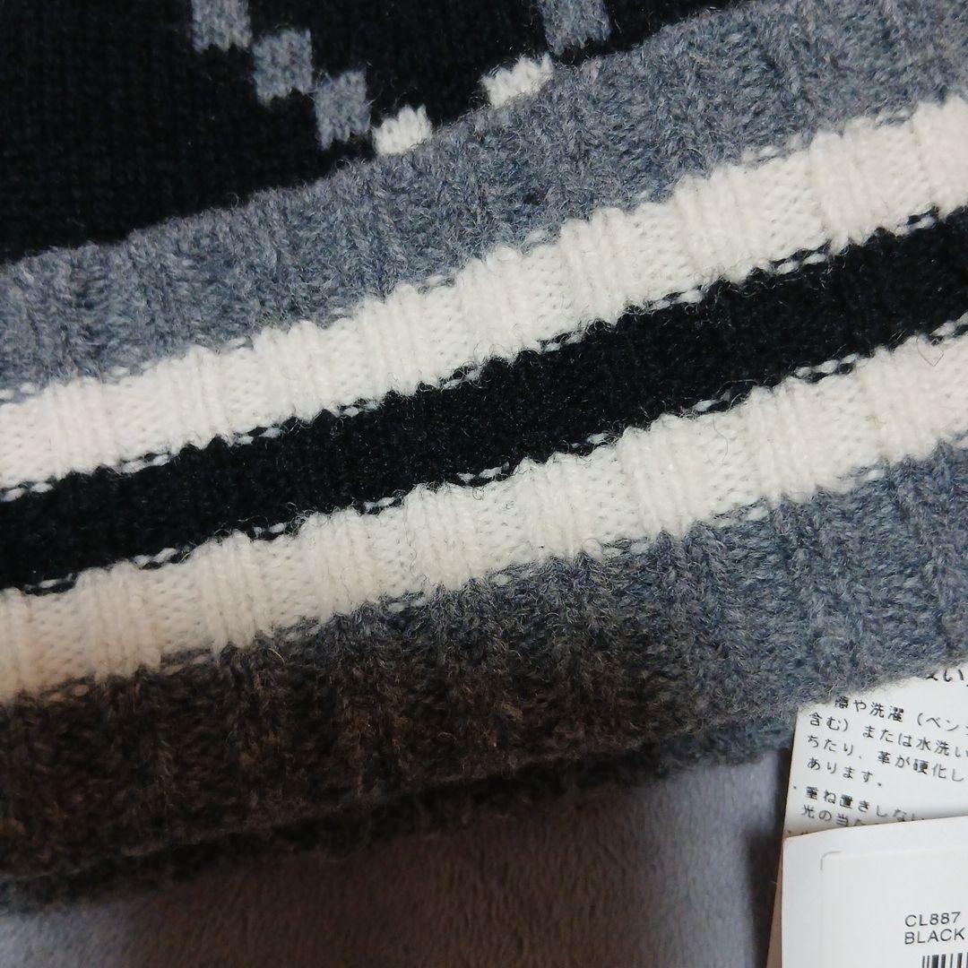 COACH アーガイルニット帽 新品タグ付き！定価25300円！