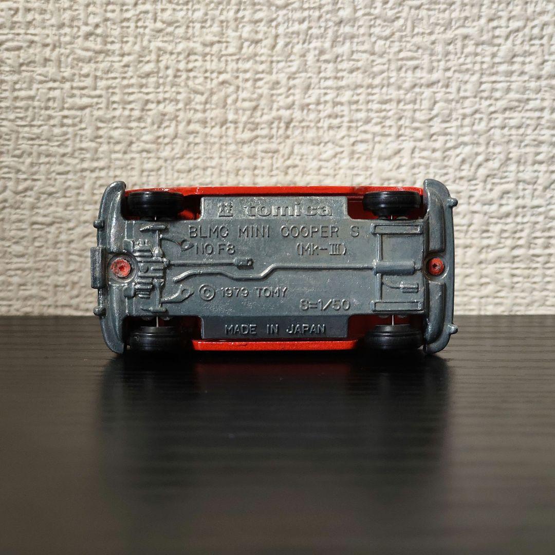 TOMICA　トミカ　ミニクーパー　赤/白色　輸出カラー