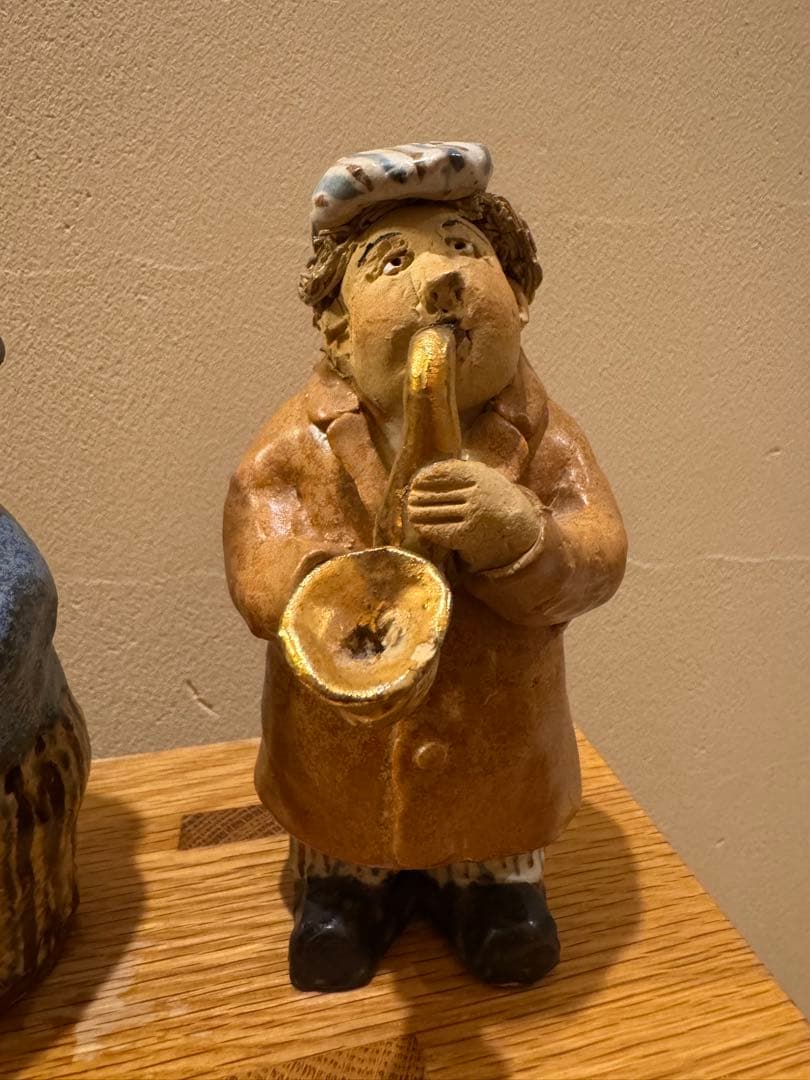 ささきようこ作　陶人形　陶器の音楽家人形4体セット