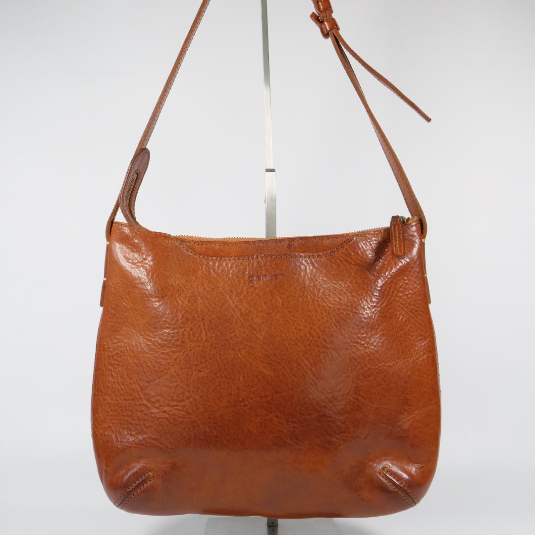 美品✨ゲンテン genten ショルダーバッグ トスカ レザー ブラウン