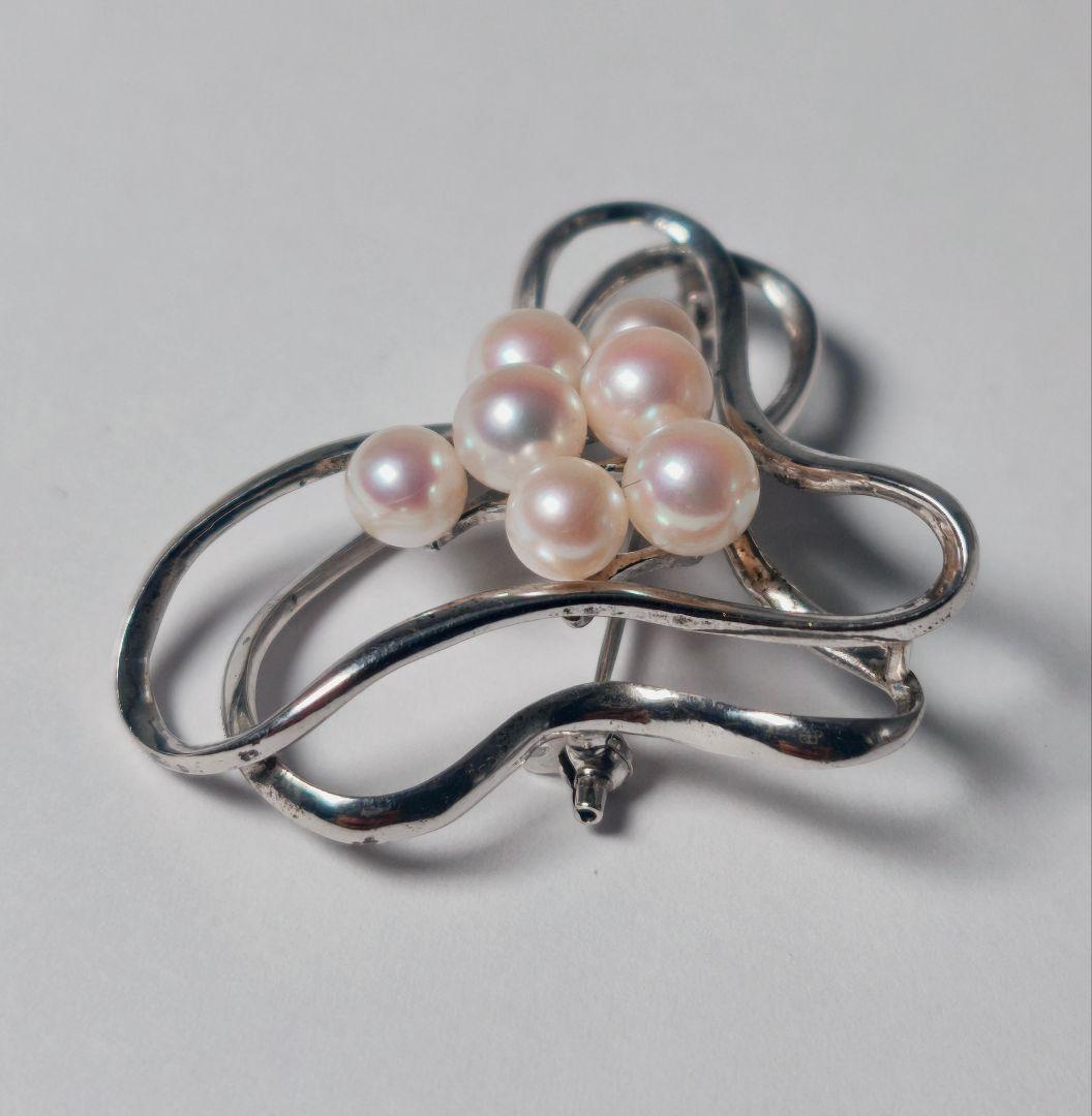 【美品 最高級!!】ミキモト ブローチ パール フォーマル 7珠 皇室御用達