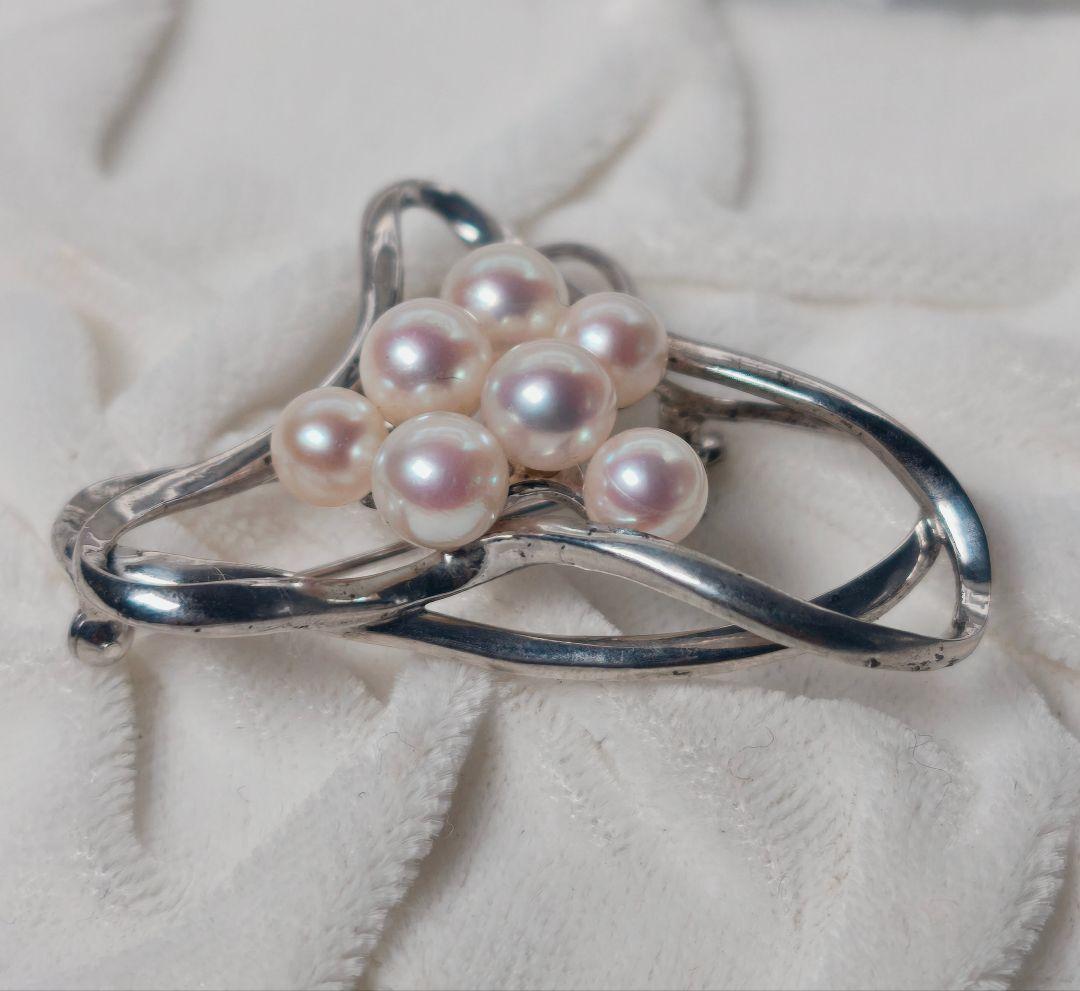 【美品 最高級!!】ミキモト ブローチ パール フォーマル 7珠 皇室御用達