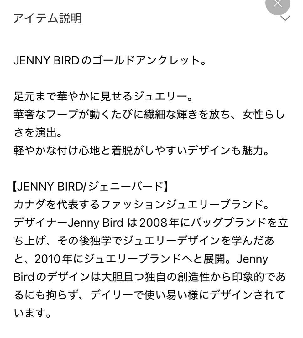 ドゥーズィエムクラス　ジェニーバード　アンクレットL ✖️2