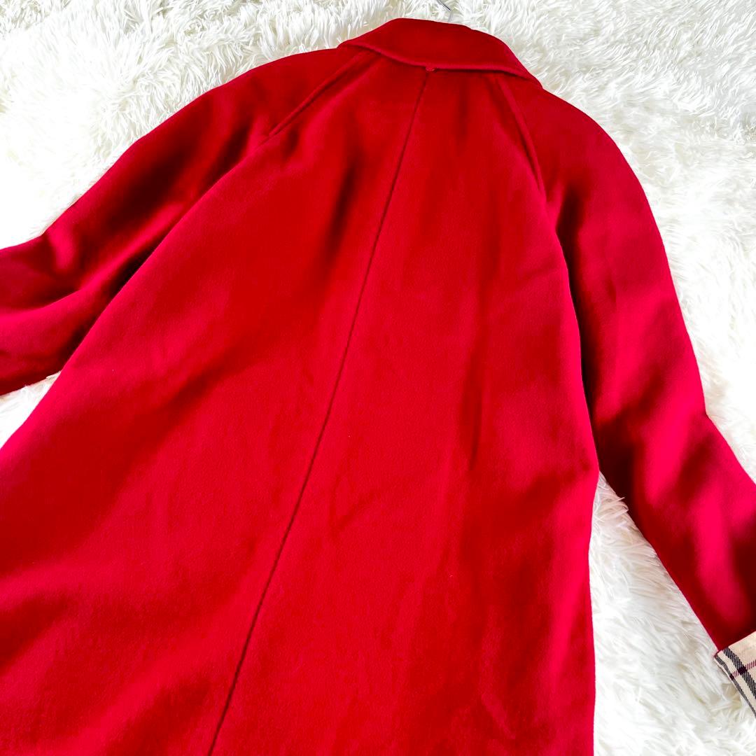 ✨美品✨L バーバリーロンドン アンゴラ ウール チェスターコート ノバチェック