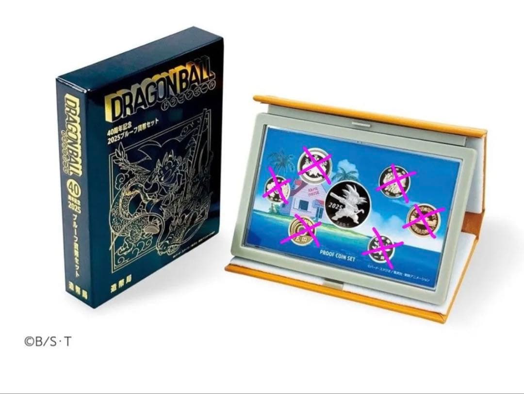 新品・未開封】ドラゴンボール 40周年記念 2025 プルーフ貨幣セット