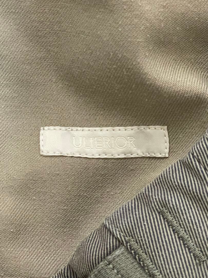 ULTERIOR シャンブレーギャバジンミルトラウザー トープ サイズ5