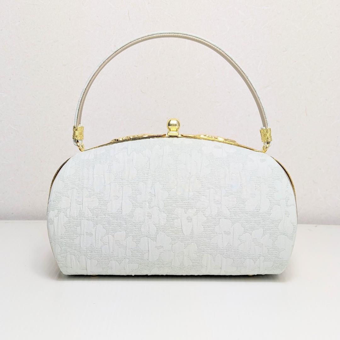 ふくれ織 草履 バッグ セット 緑 グリーン ゴールド フリーサイズ u33-4