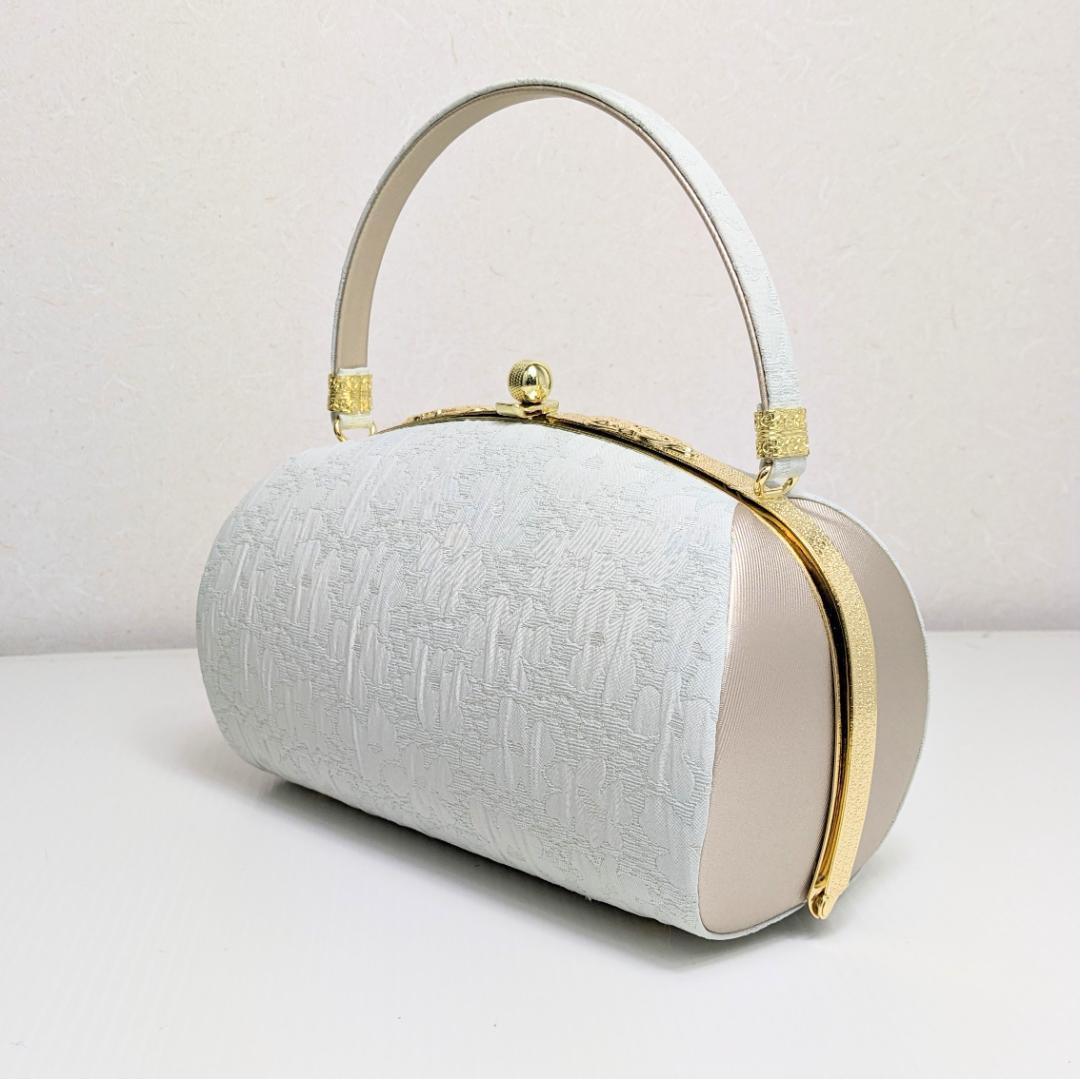 ふくれ織 草履 バッグ セット 緑 グリーン ゴールド フリーサイズ u33-4