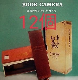 レトロデザイン　本型トイカメラ　ブックカメラ　12個セット