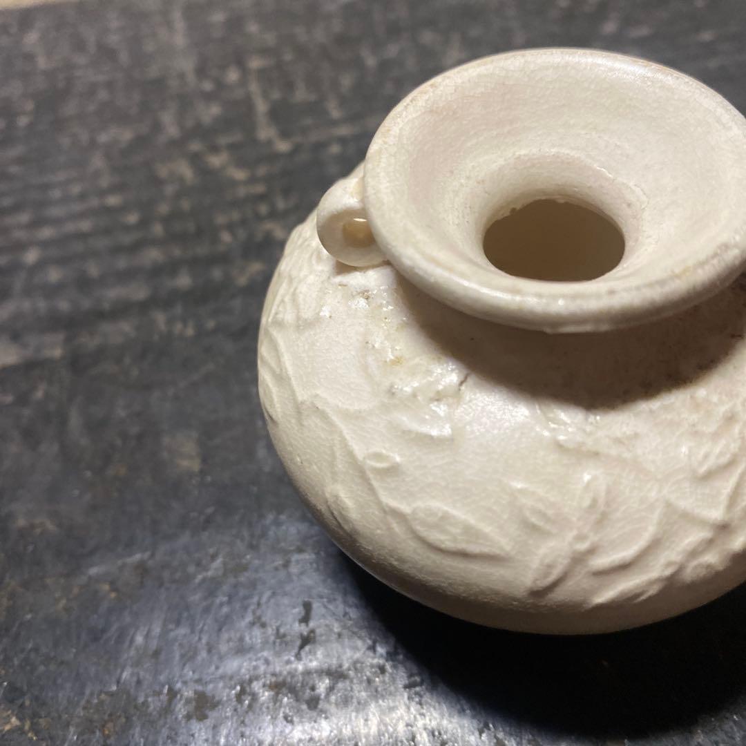 中国美術　古玩　白磁水滴