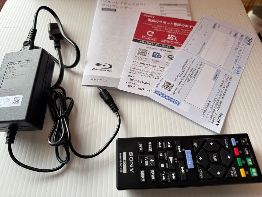 M*E様 SONY Blu-ray/DVDプレーヤー S1700/K