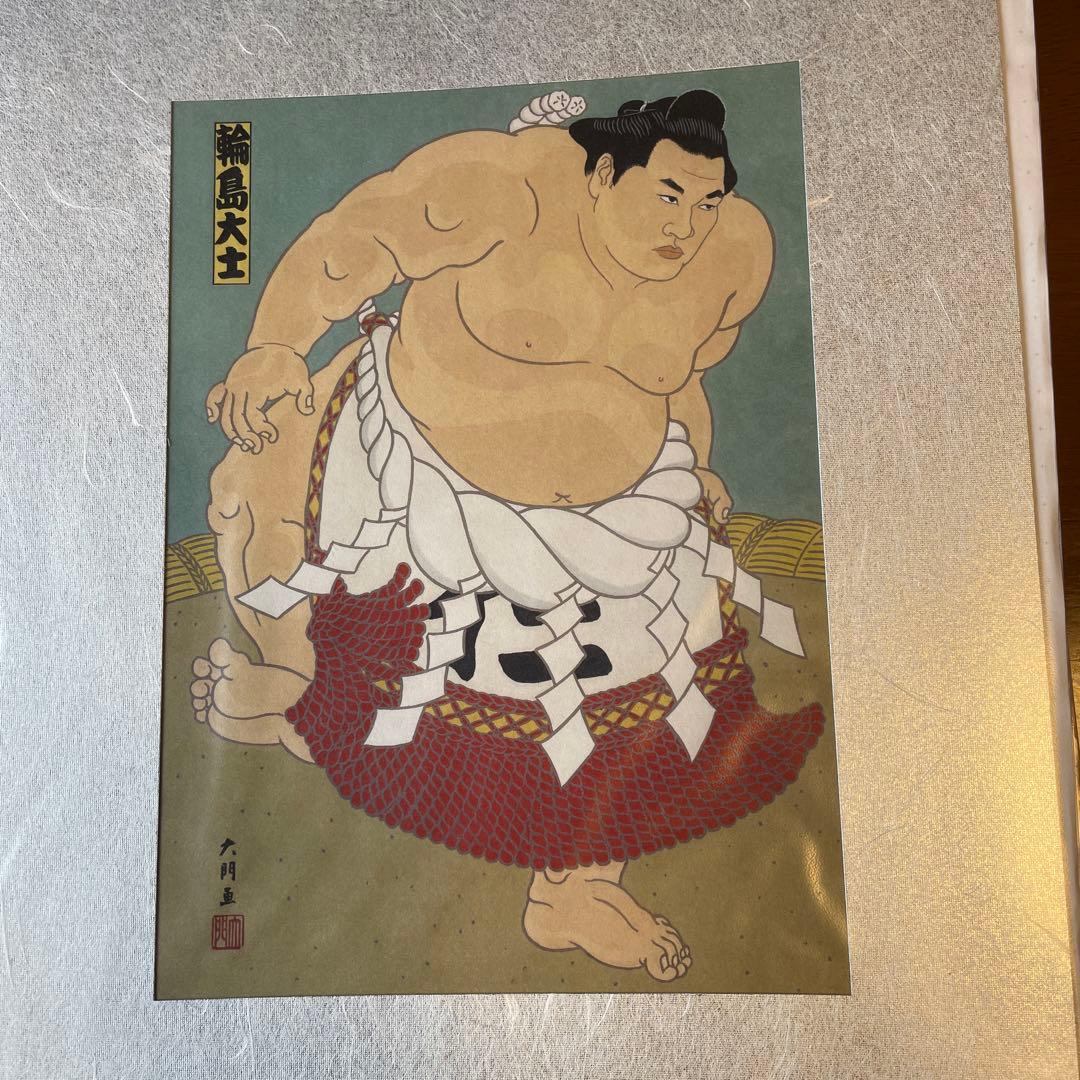 相撲錦絵　木下大門　歴代横綱シリーズ67枚(谷風～日馬富士)セット　美術品