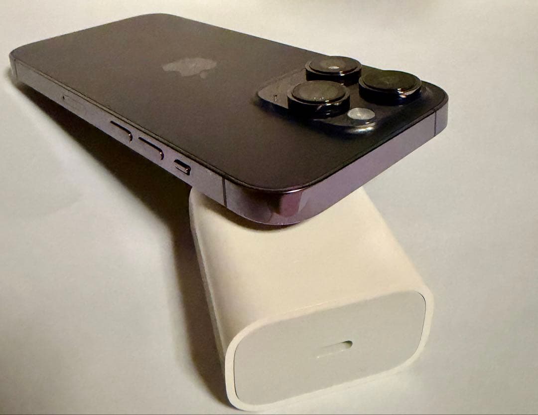 iPhone 14 Pro パープル 箱、ピン、アダプタ、ケーブル、イヤフォン付