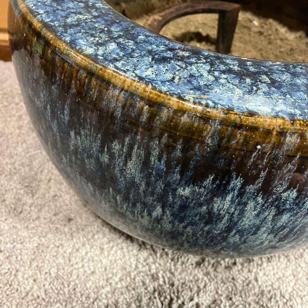 格安　大サイズ　和　火鉢　五徳　灰　セット