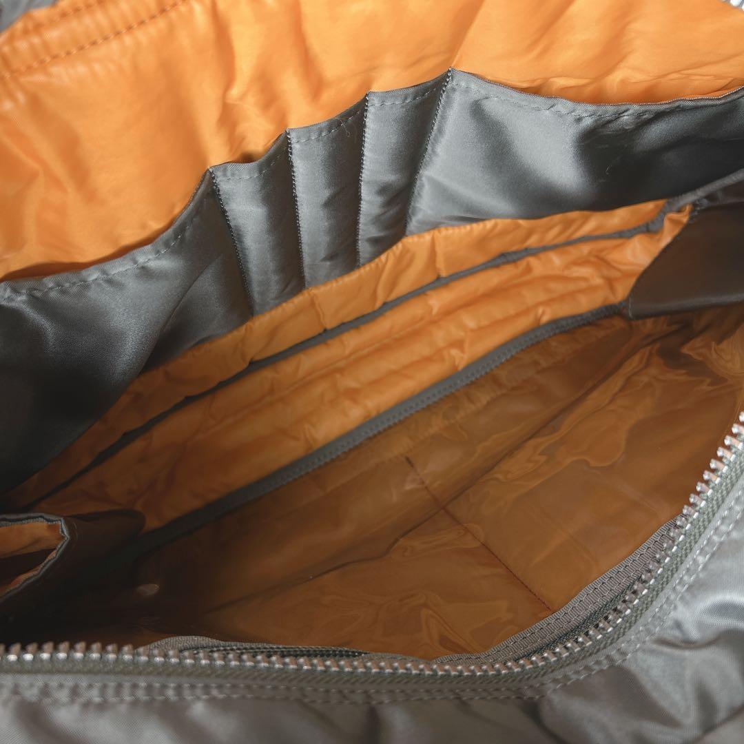 美品 廃盤品 ポーター タンカー 2WAYブリーフトートバック シルバーグレー