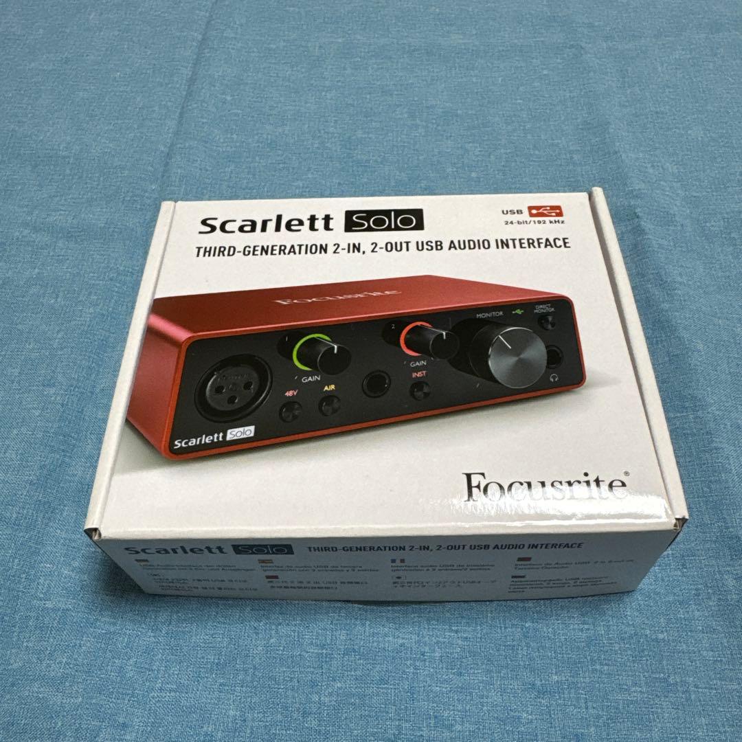 DTM・DAW Focusrite Scarlett Solo gen3