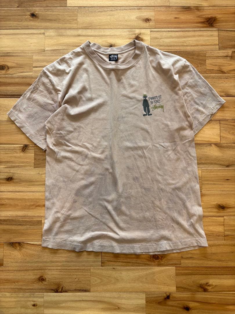 90s Stussy 黒タグ シャドーマン Tシャツ　USA製