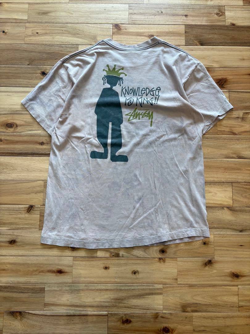 90s Stussy 黒タグ シャドーマン Tシャツ　USA製