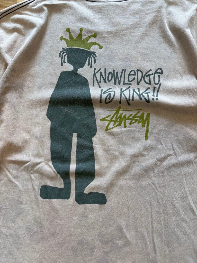 90s Stussy 黒タグ シャドーマン Tシャツ　USA製