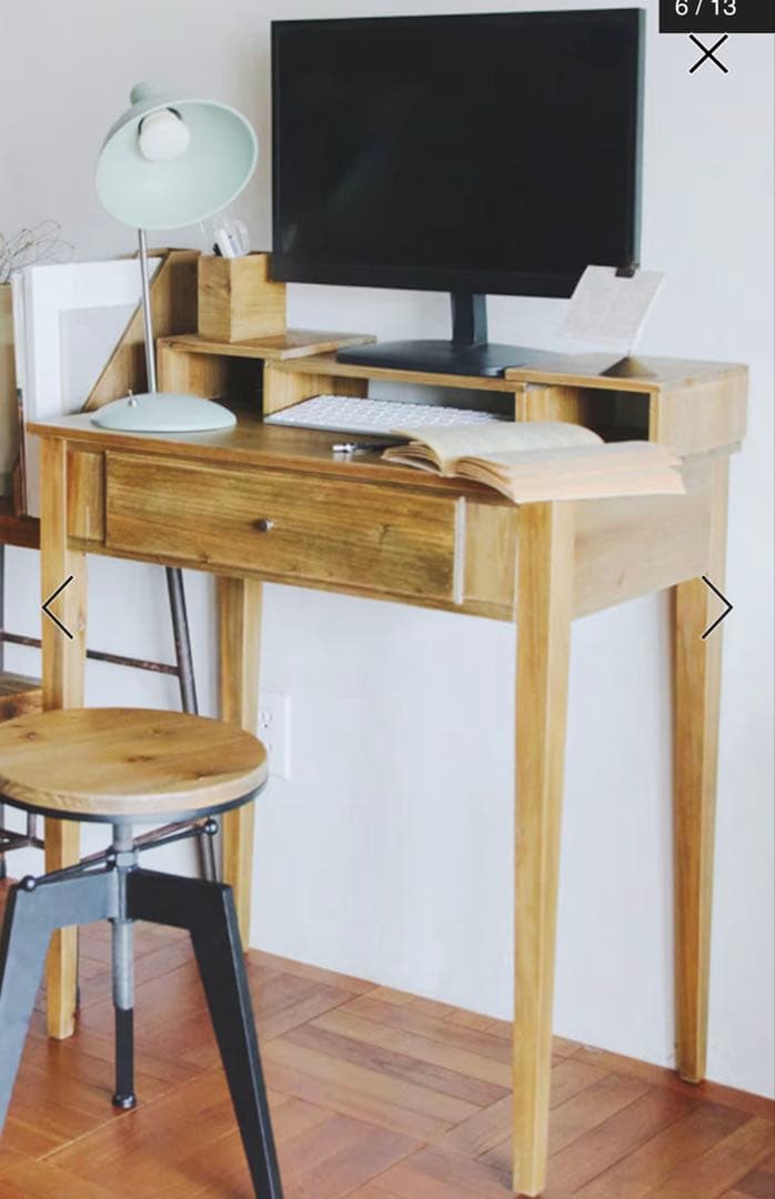 Salut! WEB限定パソコンデスク インダストリアル　アンティーク