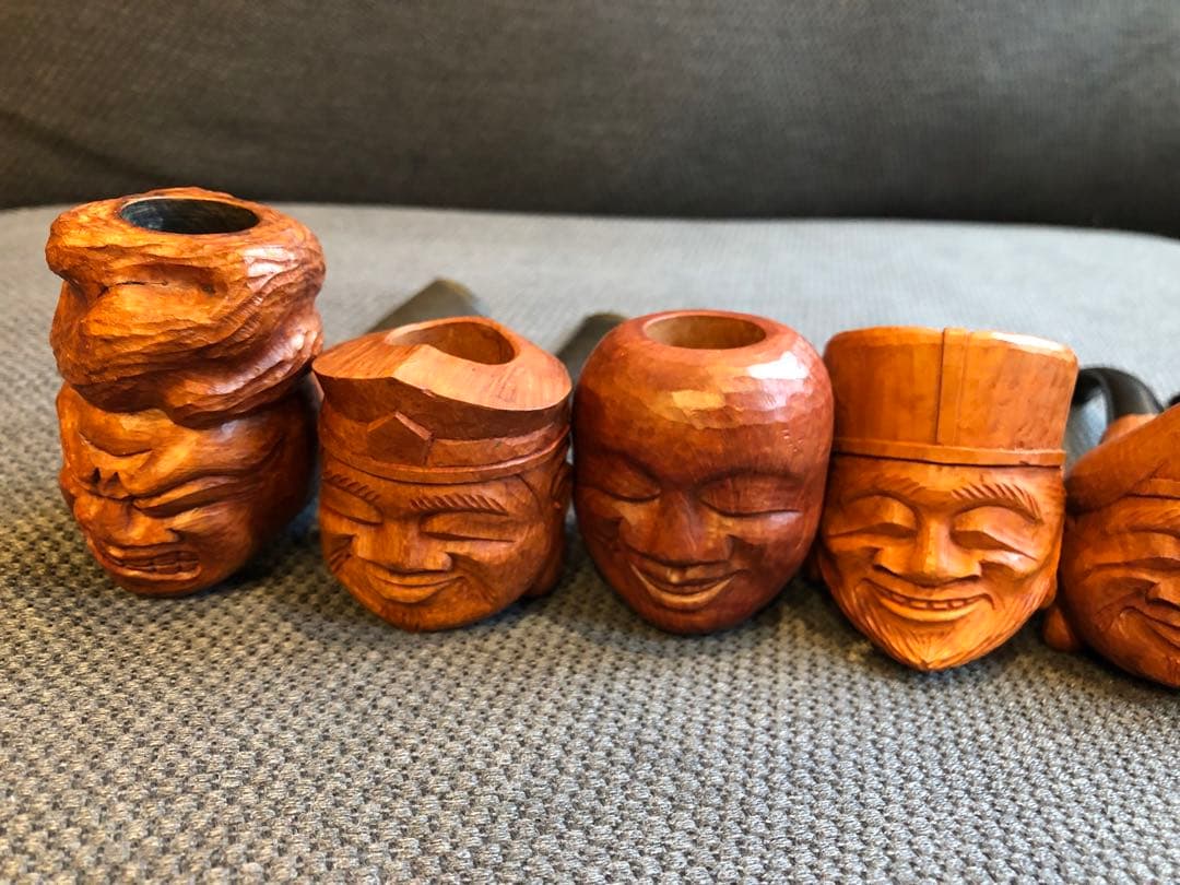 七福神  木製工芸品パイプ