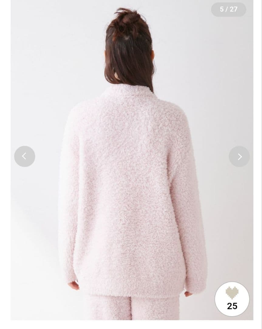 人気 ジェラピケ ベーシックジェラートカーディガン＆ロングパンツSET