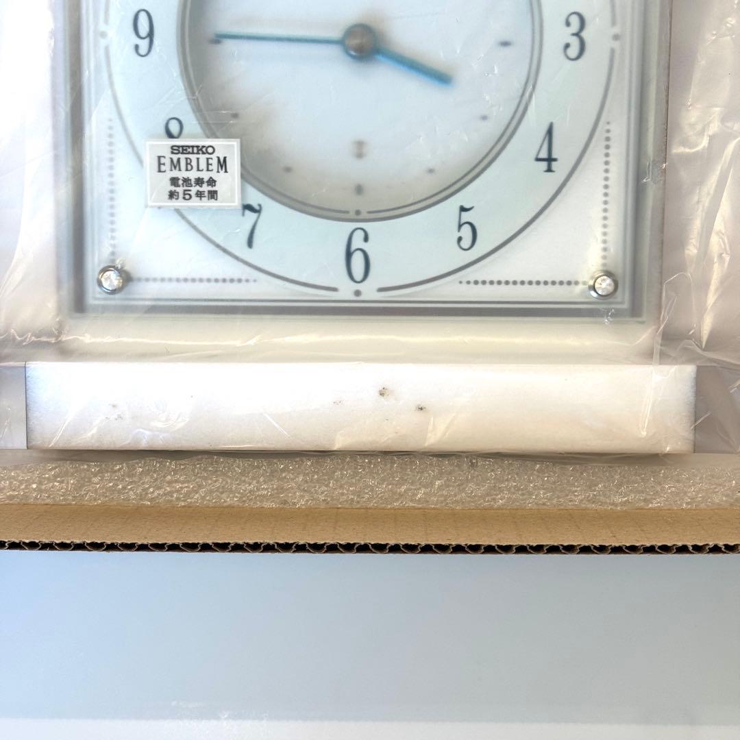 みじんこ【未使用】セイコーエンブレム 置き時計 [HW564W]