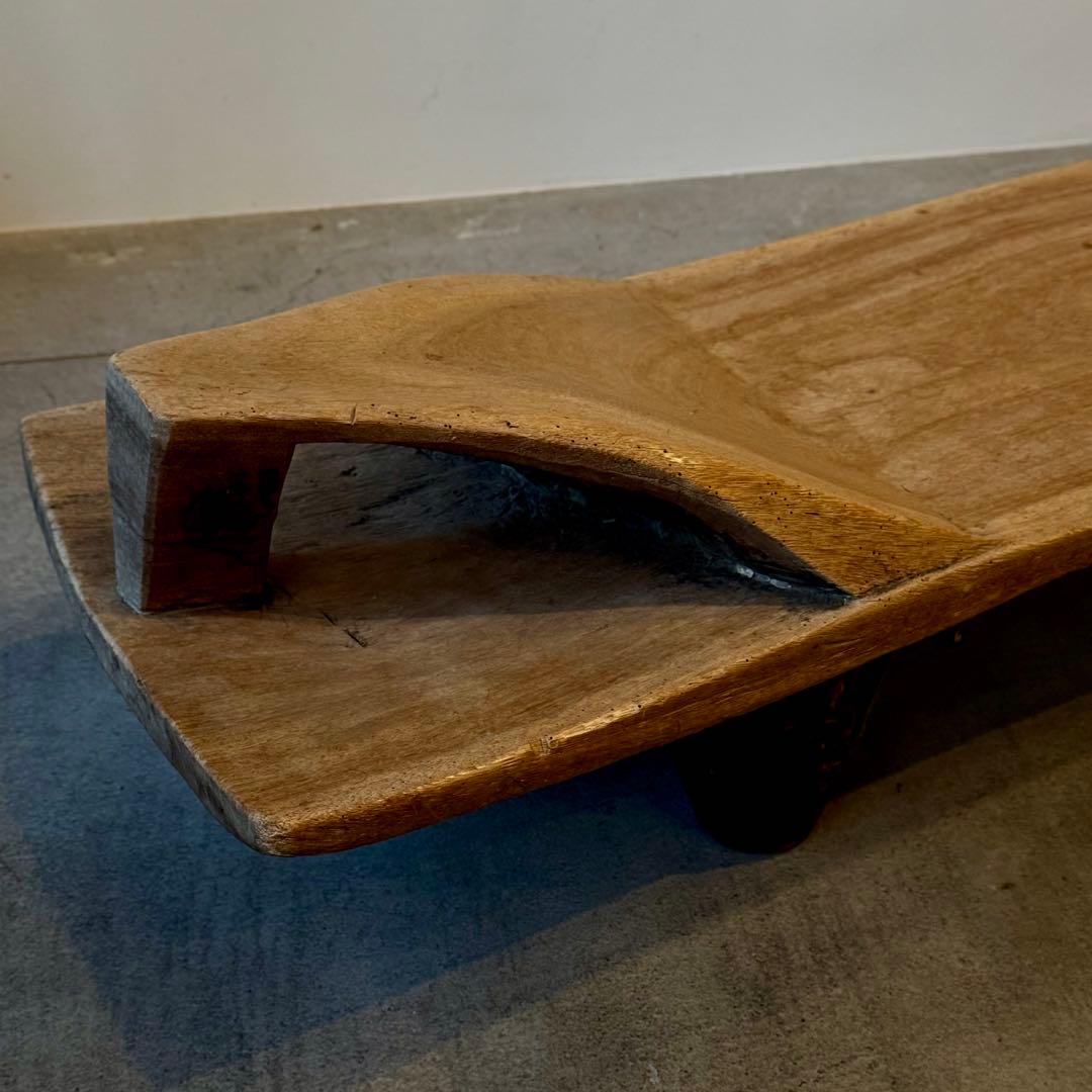 【超希少】セヌフォ族 デイベッド 木彫ベンチ 西アフリカ民藝 180cm