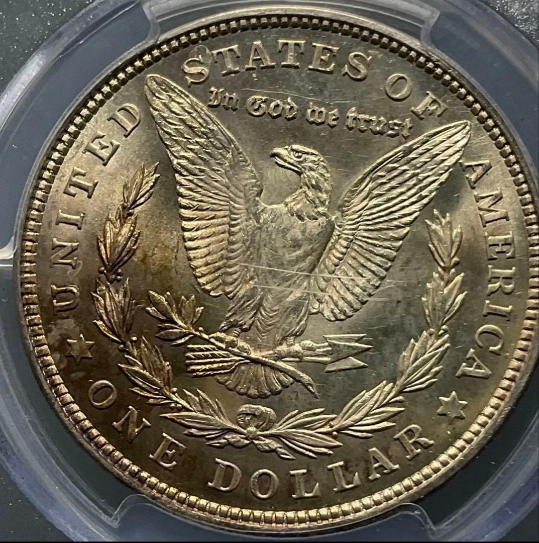 【本物保証】1921年銘　アメリカ　モルガンダラー　MS64 銀貨　高評価