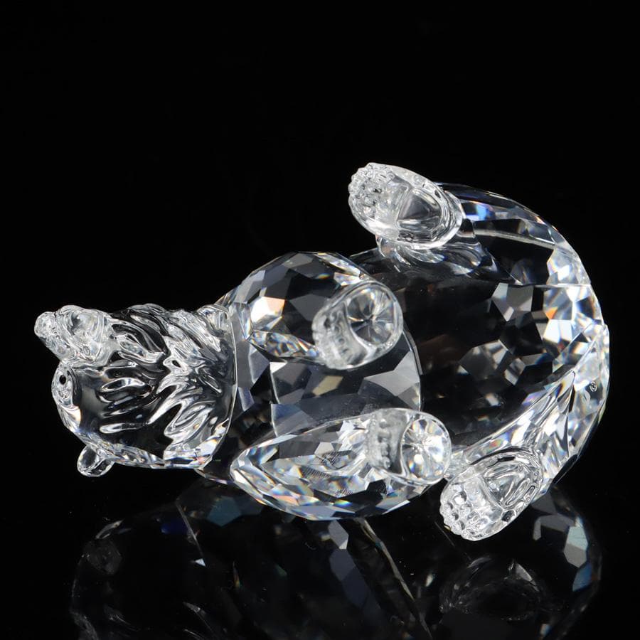 Y2435-10 スワロフスキー クリスタル グリズリー 熊 オブジェ