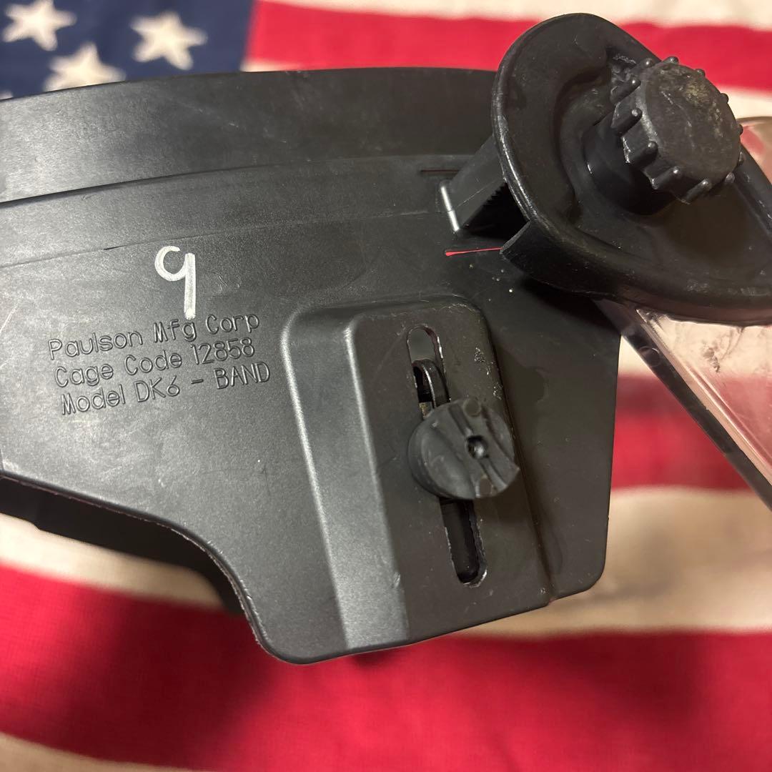 実物PAULSONフェイスシールド米警察装備CAGE CODE12858 B36