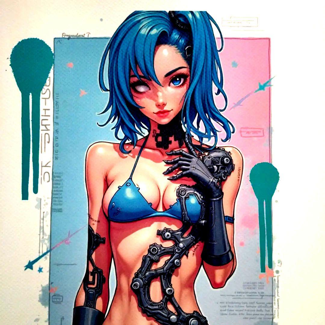 death nyc 世界限定100枚　デスガール　サイバーパンク　アンドロイド