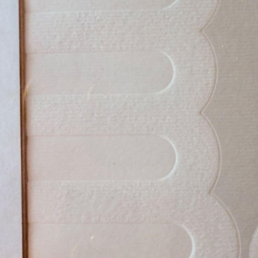 新春感謝‼️永井一正　版画『白いマッス』シルクスクリーン&エンボス　鉛筆署名