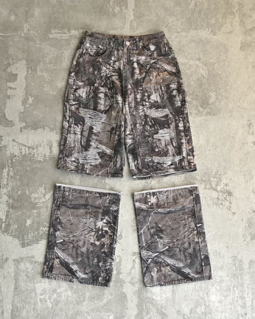 リアルツリーダメージ2WAYパンツ L2058 S 地底人ONLINE