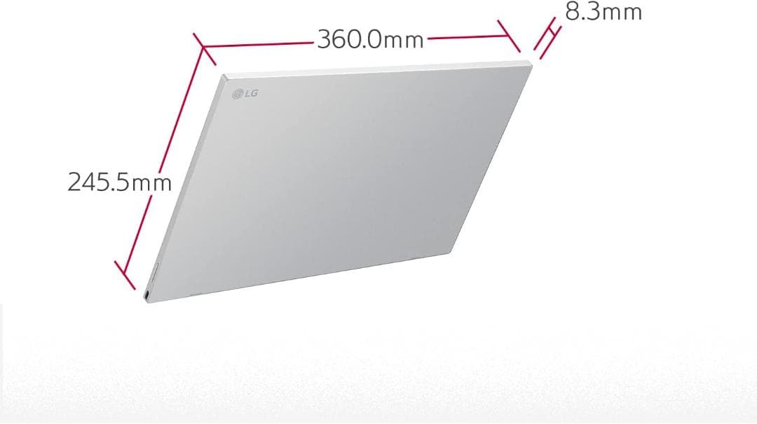 LG モバイルモニター gram +view 16MQ70　カバー付き