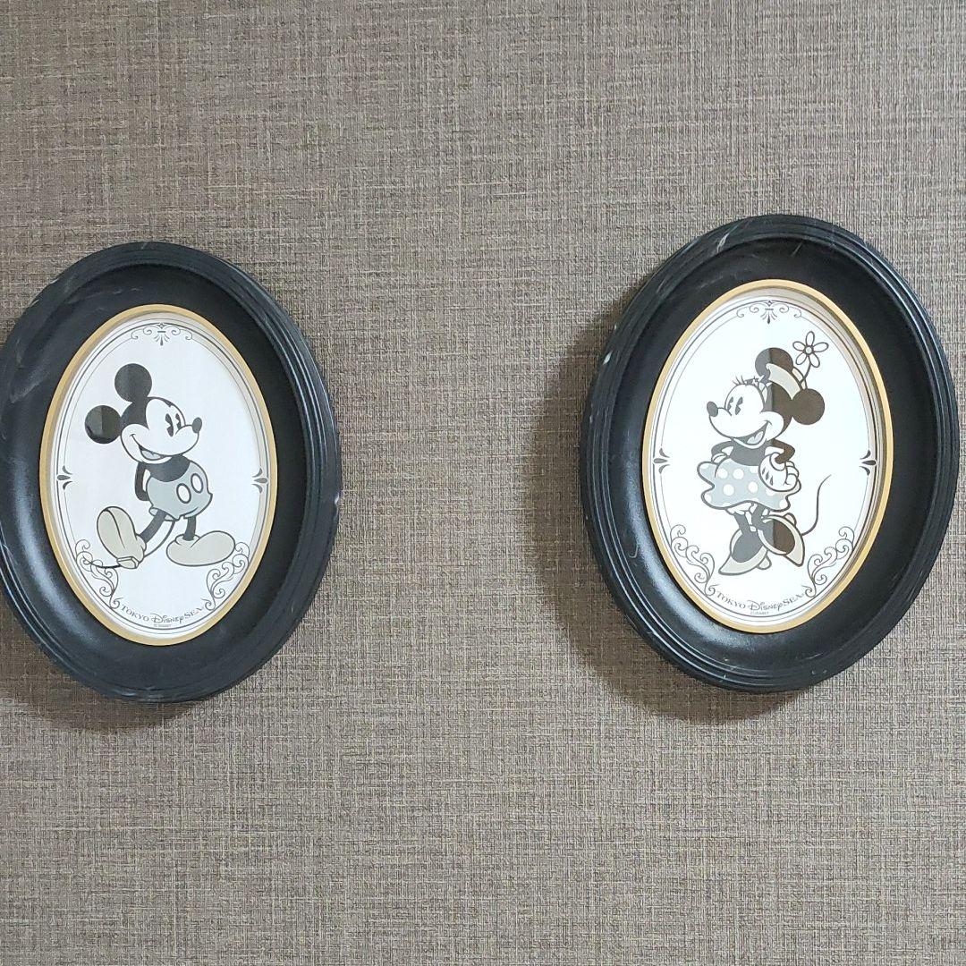 東京ディズニーシー　切り絵　ミニーマウス　ミッキーマウス　2点セット