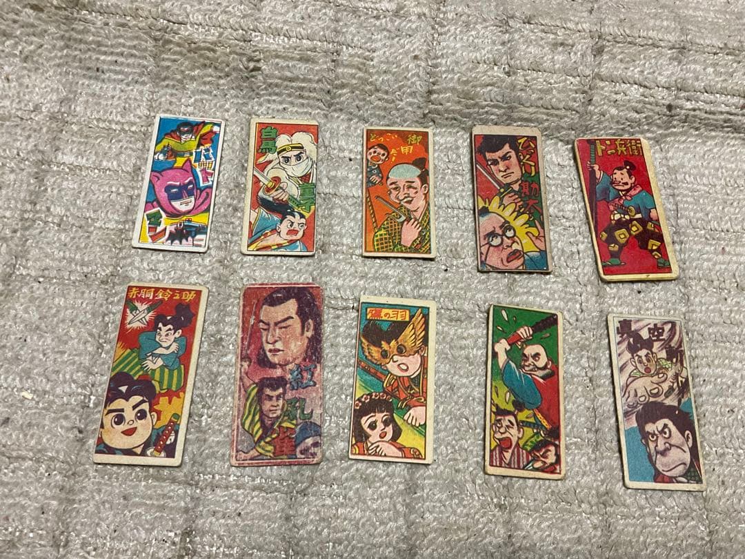 昭和の時代劇メンコ／43枚あります。【昭和の子供の遊び物　昭和ノスタルジー】。