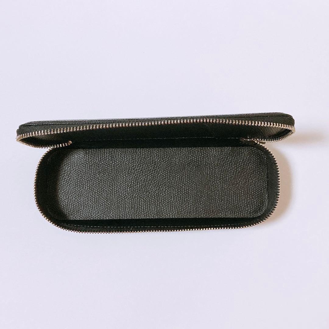 銀座伊東屋　カラーチャート　ペンケース　Polar Night　黒　筆箱　本革