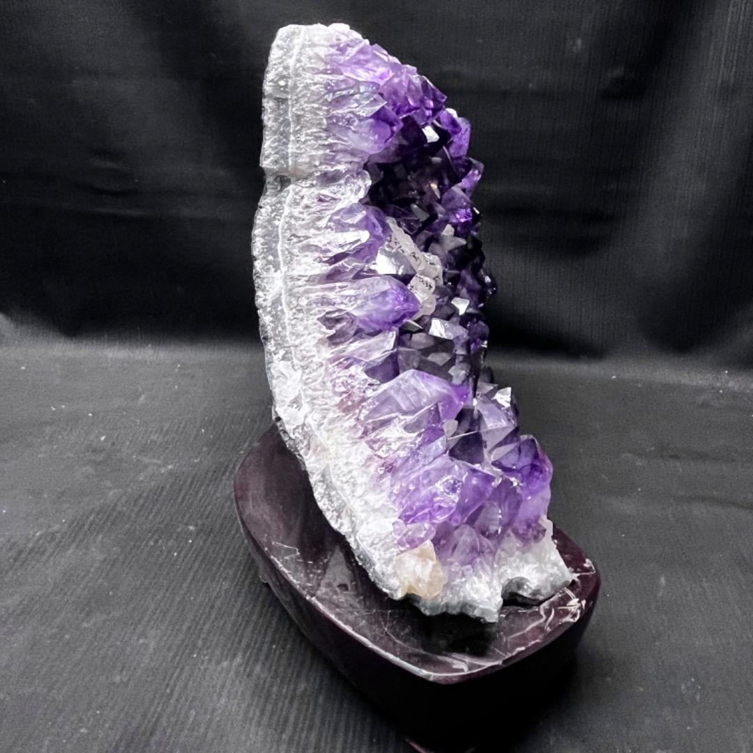 ▽後右1054 アメジスト 原石 重さ11.4kg 縦30cm 横43cm