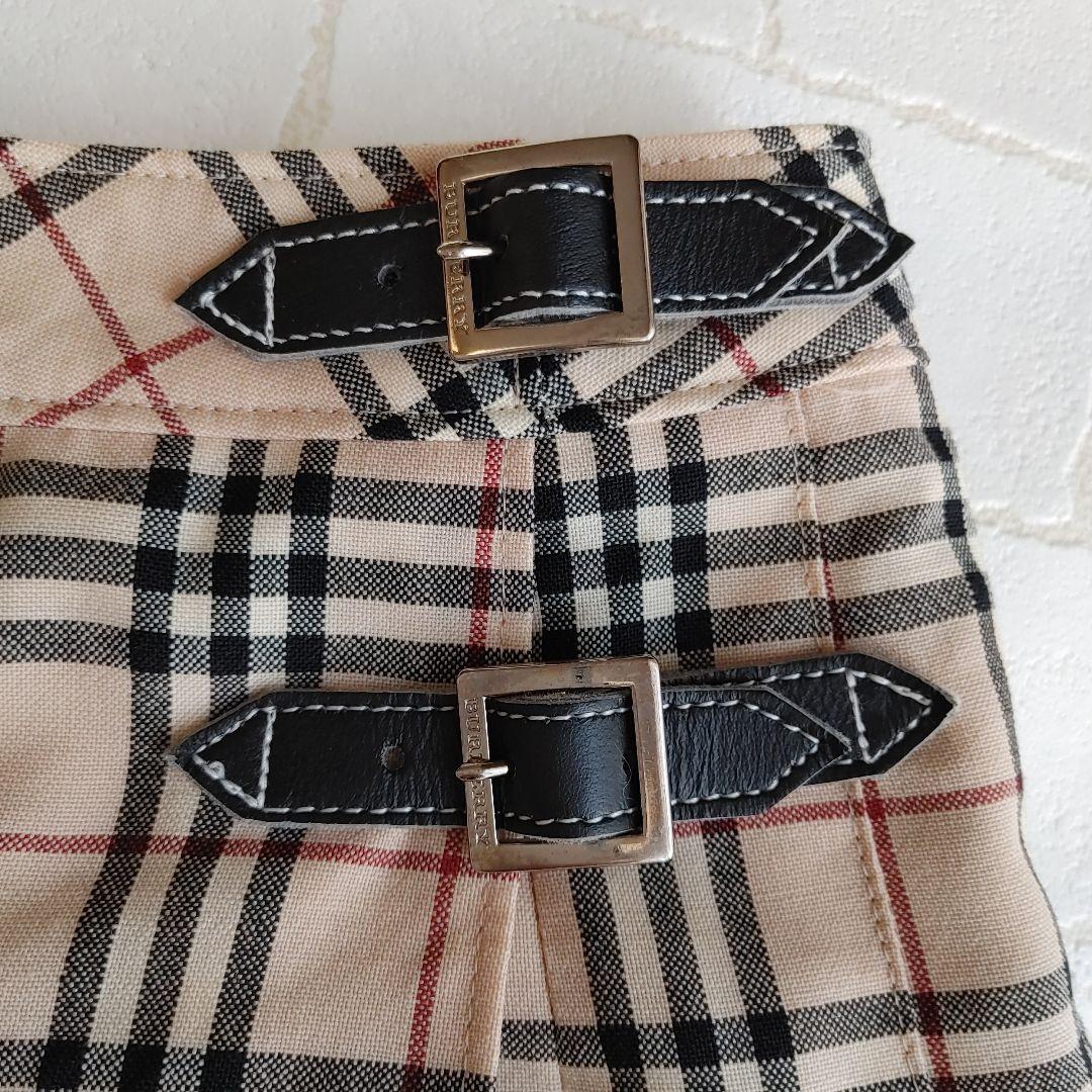 バーバリー ノバチェック キッズ プリーツ スカート 卒業式 160 美品
