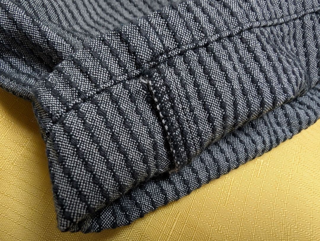 UZUIRO よろけ縞一本刺し子 スッキリサルエルパンツ