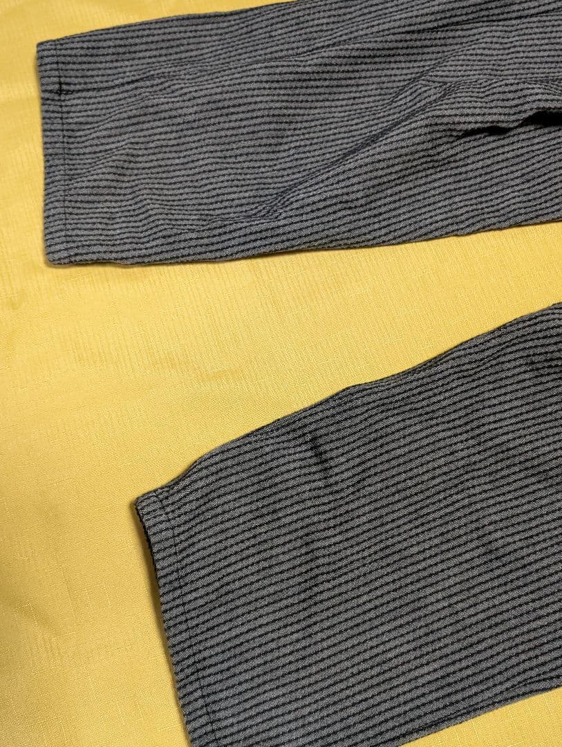 UZUIRO よろけ縞一本刺し子 スッキリサルエルパンツ