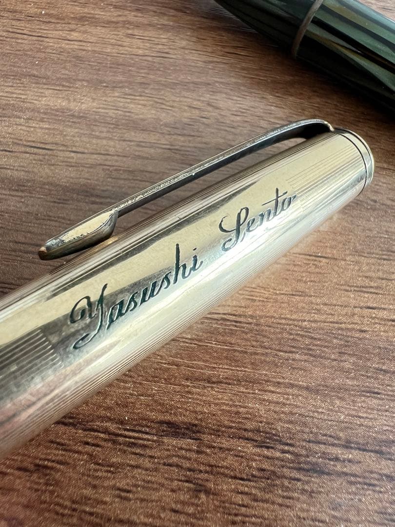 MONTBLANC モンブラン 万年筆 642 N グリーンストライプ 14金