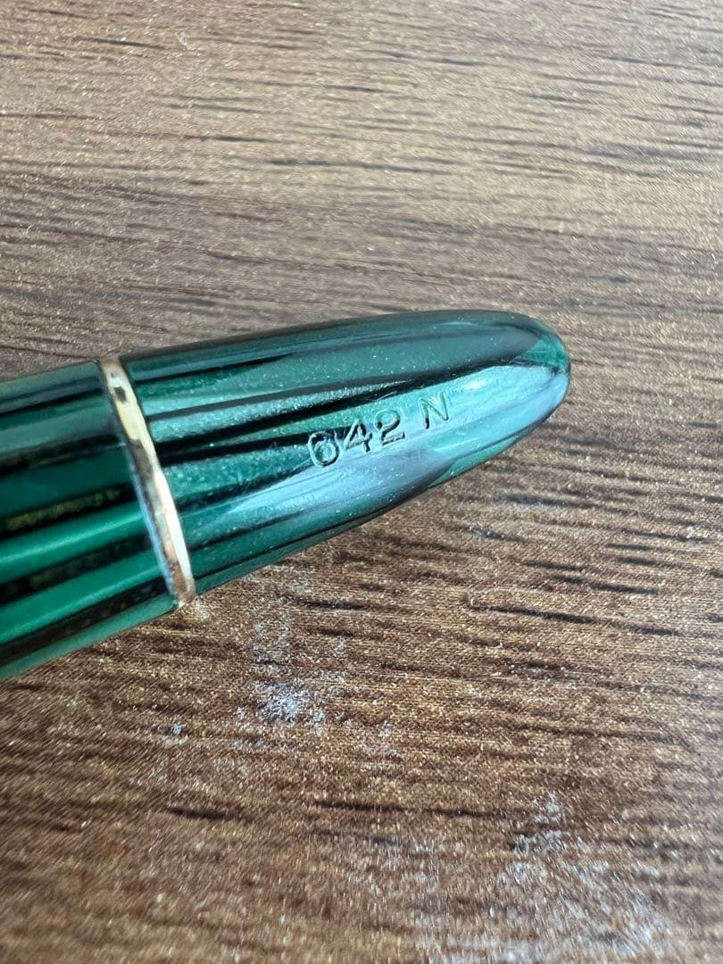 MONTBLANC モンブラン 万年筆 642 N グリーンストライプ 14金