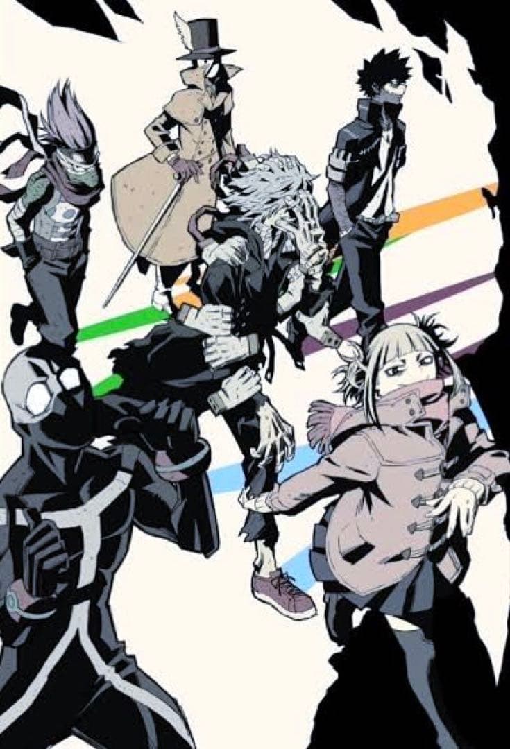 【希少】ヒロアカ ジャンプフェスタ限定 ファブリックポスター 敵連合