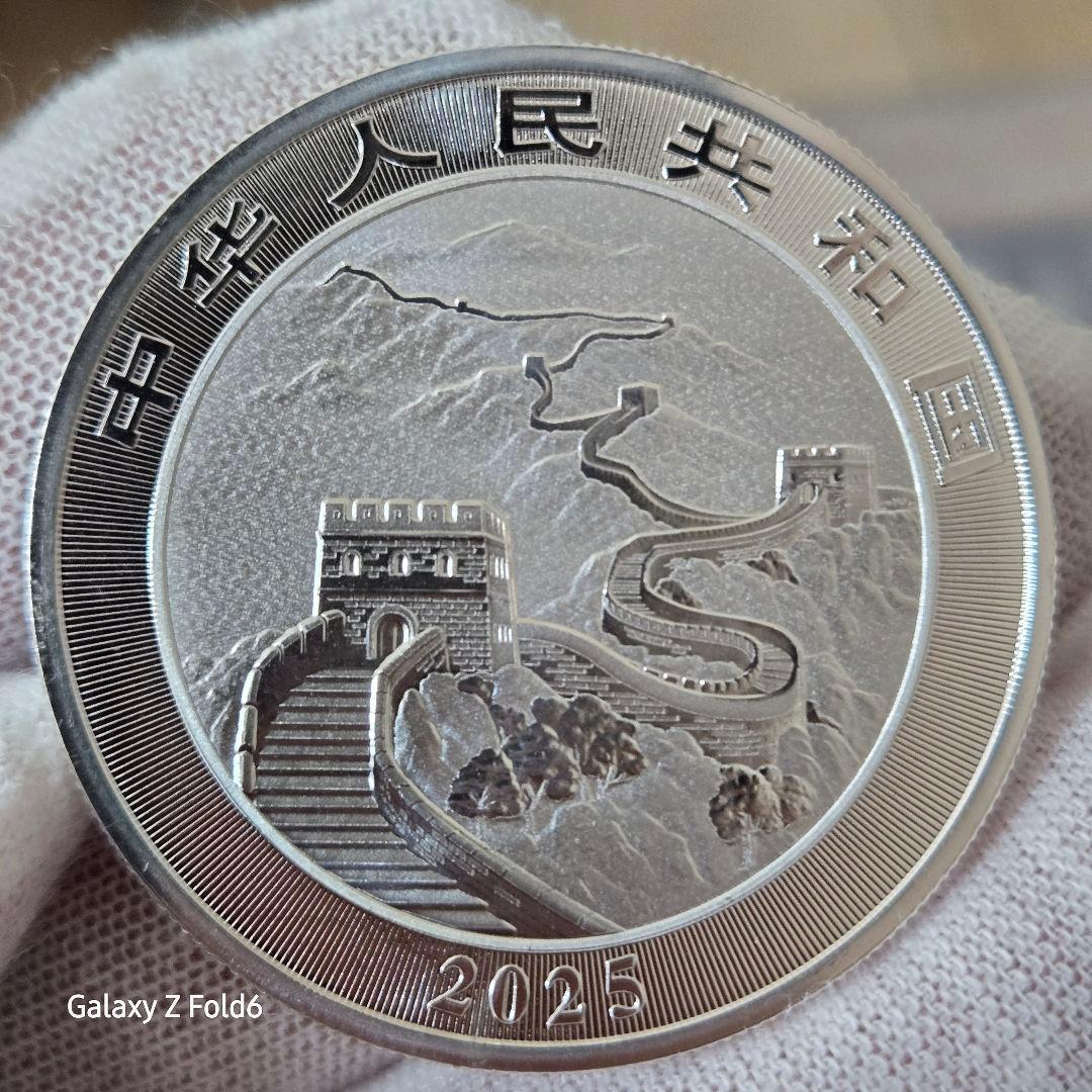 2025年竜長城記念銀貨１オンス　本物保証