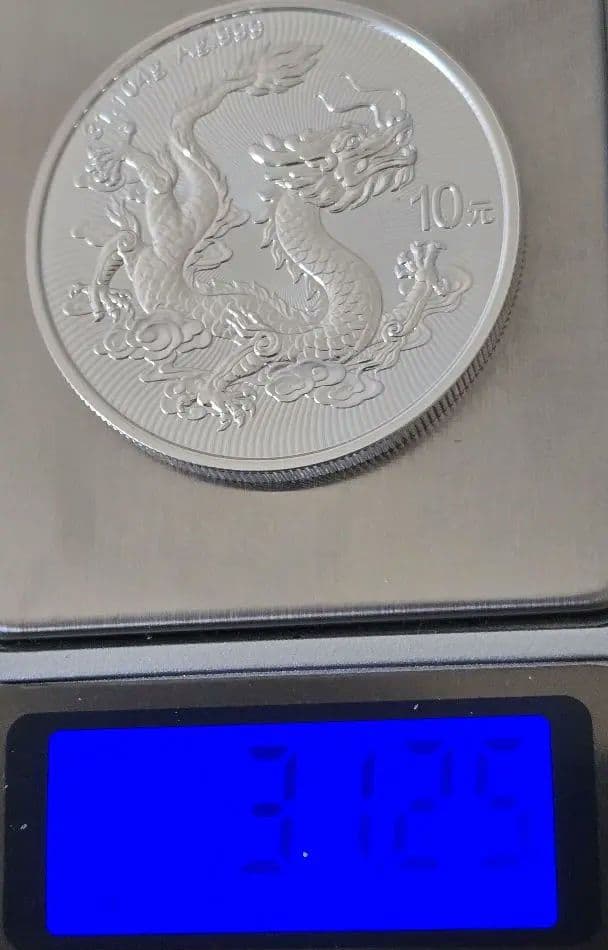 2025年竜長城記念銀貨１オンス　本物保証