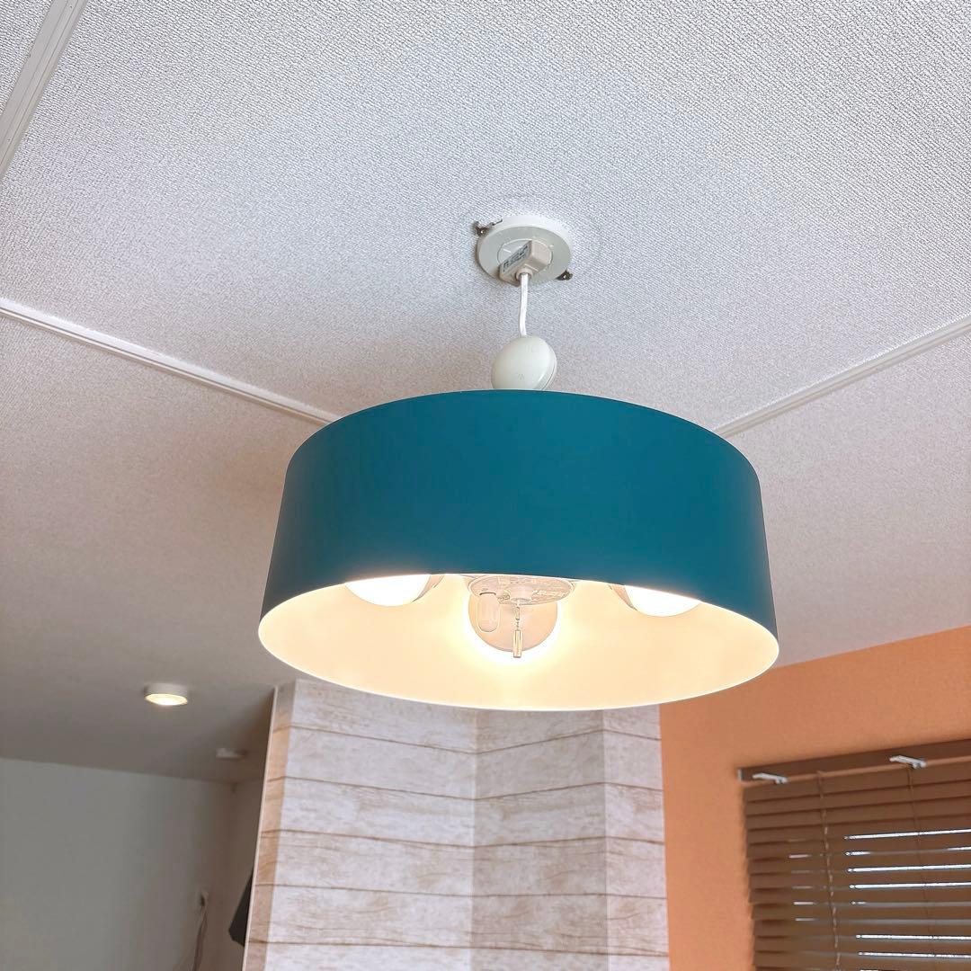 【希少廃盤】unico ウニコ 天井照明　ブルー　LED電球付　レア