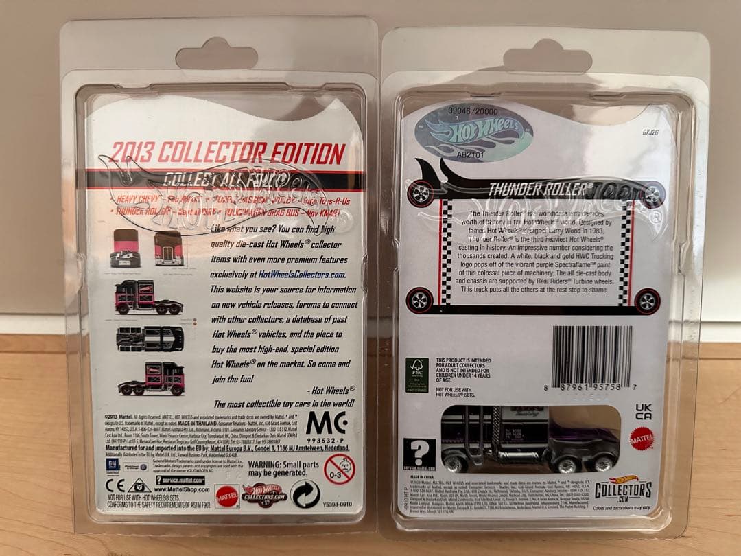 希少！2台セット！ホットウィール サンダーローラー RLC HWC